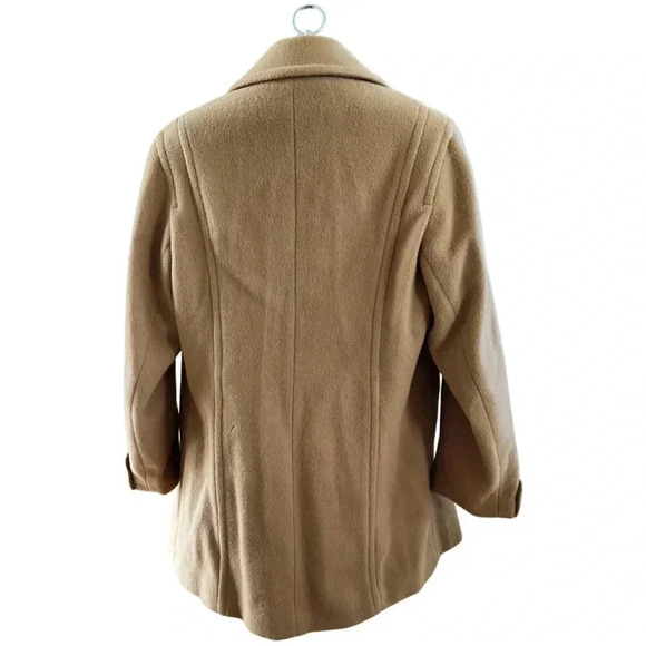 Vintage Savannah tan wool peacoat perfect for fall winter very classic - Picture 3 of 7